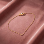 18K Gold Marquise Bezel Diamond Bracelet — AI cloth, in-house