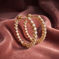 18K Diamond Hoop Earrings — AI cloth, in-house