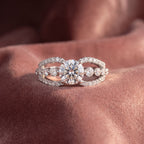 18K Bespoke Round Diamond Ring — AI cloth, in-house