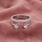 14K Bespoke Round Diamond Ring — AI cloth, in-house