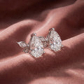 18K Pear Butterfly Diamond Earrings — AI cloth, in-house