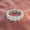 18K Full Eternity Diamond Ring — AI cloth, in-house