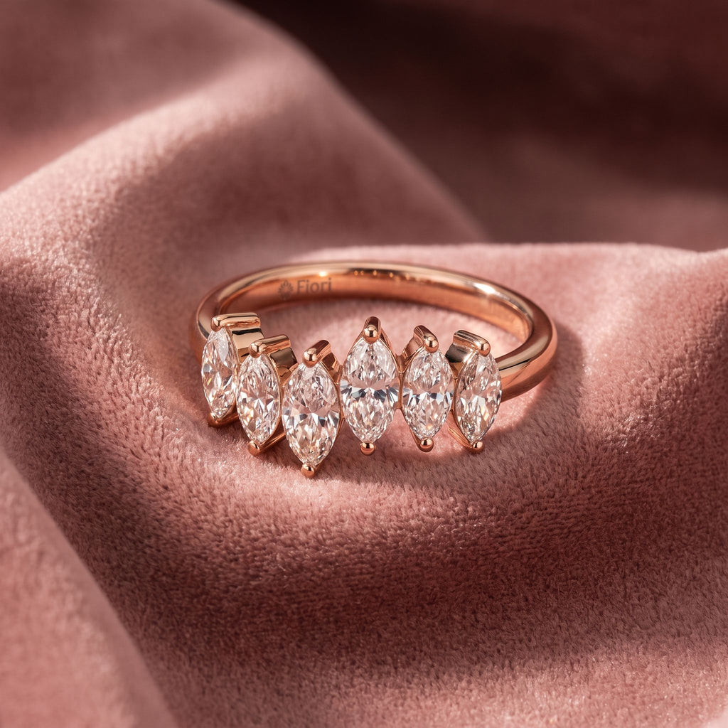 18K Bespoke Marquise Diamond Ring — AI cloth, in-house