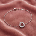 18K Arabic Alphabet Diamond Bracelet — AI cloth, in-house