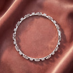 18K Mixed Shape Diamond Bracelet — AI cloth, in-house
