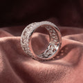 18K Full Eternity Diamond Band Ring — AI cloth, in-house