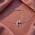 18K Arabic Alphabet Diamond Bracelet — AI cloth, in-house