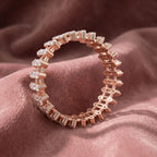 18K Eternity Diamond Ring — AI cloth, in-house