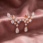 18K Diamond Earrings — AI cloth, in-house