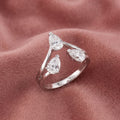 18K Bespoke Pear Diamond Ring — AI cloth, in-house