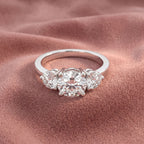 18K Trilogy Diamond Ring — AI cloth, in-house