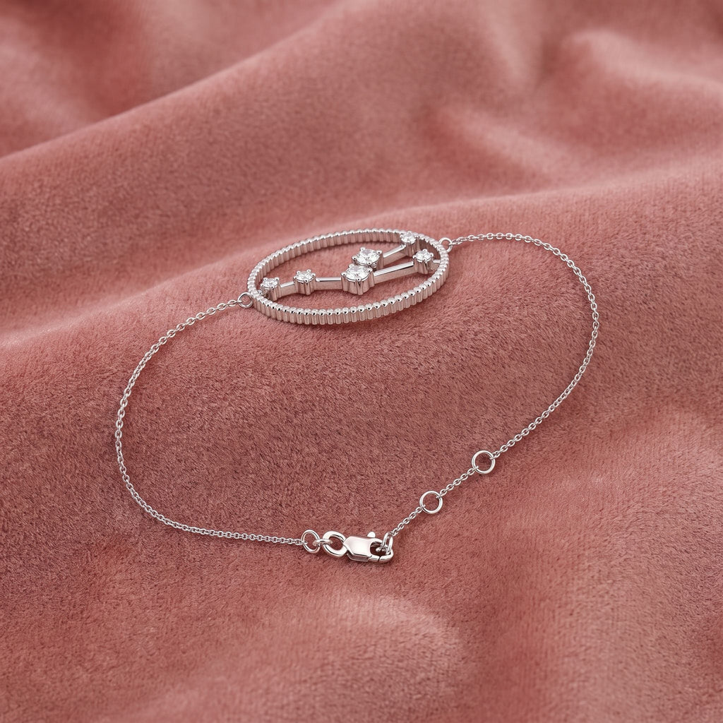 18K Taurus Constellation Diamond Bracelet — AI cloth, in-house