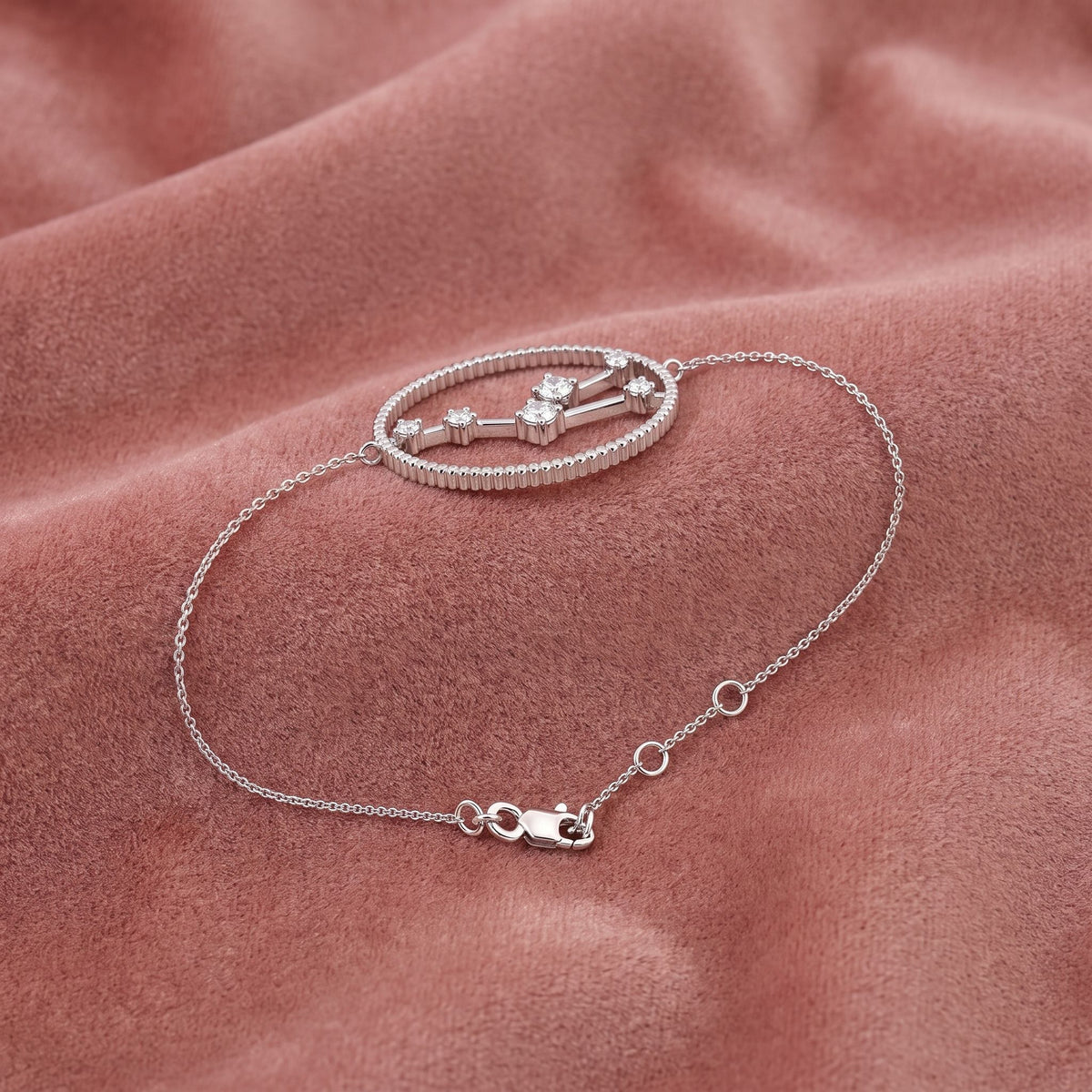 18K Taurus Constellation Diamond Bracelet — AI cloth, in-house