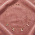 18K Personalized Name Lab Grown Diamond Necklace — AI cloth, in-house