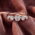 18K Bespoke Round Diamond Ring — AI cloth, in-house