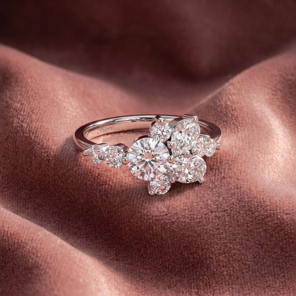 18K Bespoke Diamond Ring — AI cloth, in-house