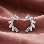18K Mixed Cut Bespoke Diamond Earrings — AI cloth, in-house