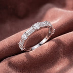 14K Eternity Round Diamond Ring — AI cloth, in-house