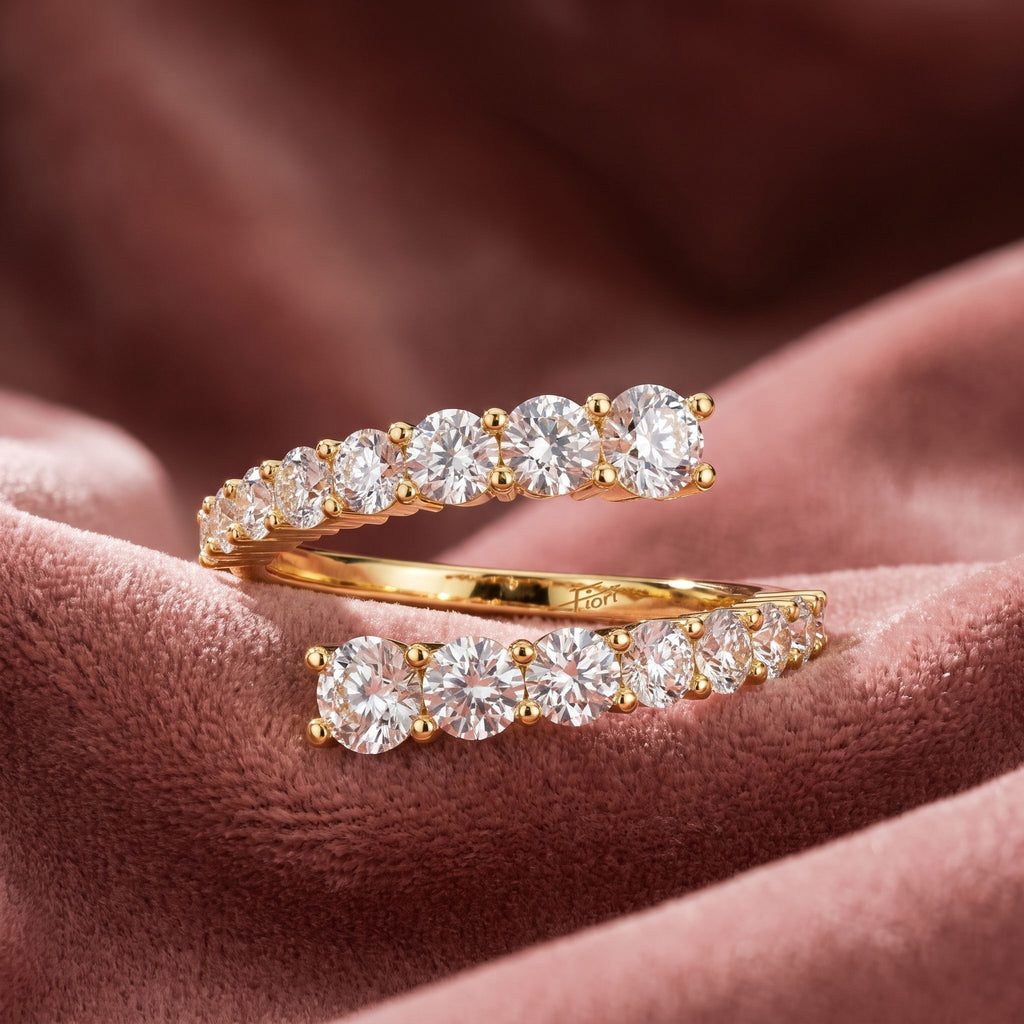 18K Bespoke Round Diamond Ring — AI cloth, in-house