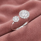 18K Bespoke Round Diamond Ring — AI cloth, in-house
