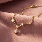 18K Constellation Round Diamond Pendant — AI cloth, in-house