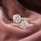 18K Bespoke Round Brilliant Diamond Ring — AI cloth, in-house
