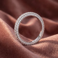 18K Full Eternity Round Diamond Ring — AI cloth, in-house