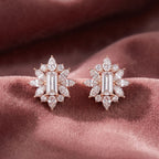 18K Marquise Diamond Stud Earrings — AI cloth, in-house