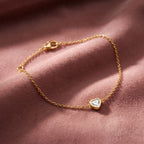 18K Solitaire Diamond Pendant — AI cloth, in-house