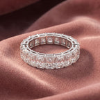 18K Radiant Diamond Eternity Ring — AI cloth, in-house