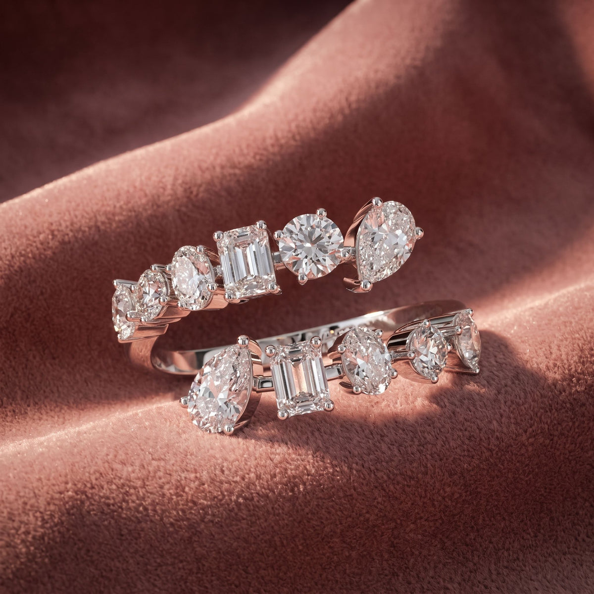 18K Bespoke Diamond Ring — AI cloth, in-house
