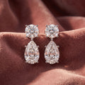 18K Pear Diamond Drop Earrings — AI cloth, in-house