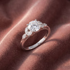 18K Round Diamond Ring — AI cloth, in-house