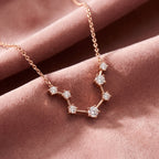 18K Constellation Round Diamond Pendant — AI cloth, in-house