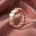 18K Bespoke Baguette Diamond Ring — AI cloth, in-house