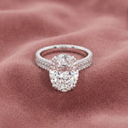 18K Solitaire Oval Diamond Engagement Ring — AI cloth, in-house