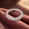 18K Eternity Diamond Ring — AI cloth, in-house