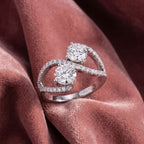 18K Bespoke Round Diamond Ring — AI cloth, in-house