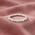 18K Eternity Round Diamond Ring — AI cloth, in-house