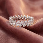 14K Eternity Marquise Diamond Ring — AI cloth, in-house