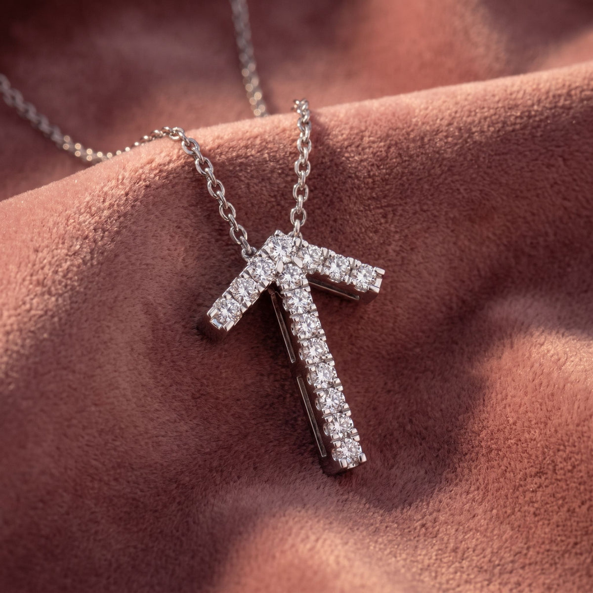 18K Tiwaz Viking Round Diamond Pendant — AI cloth, in-house