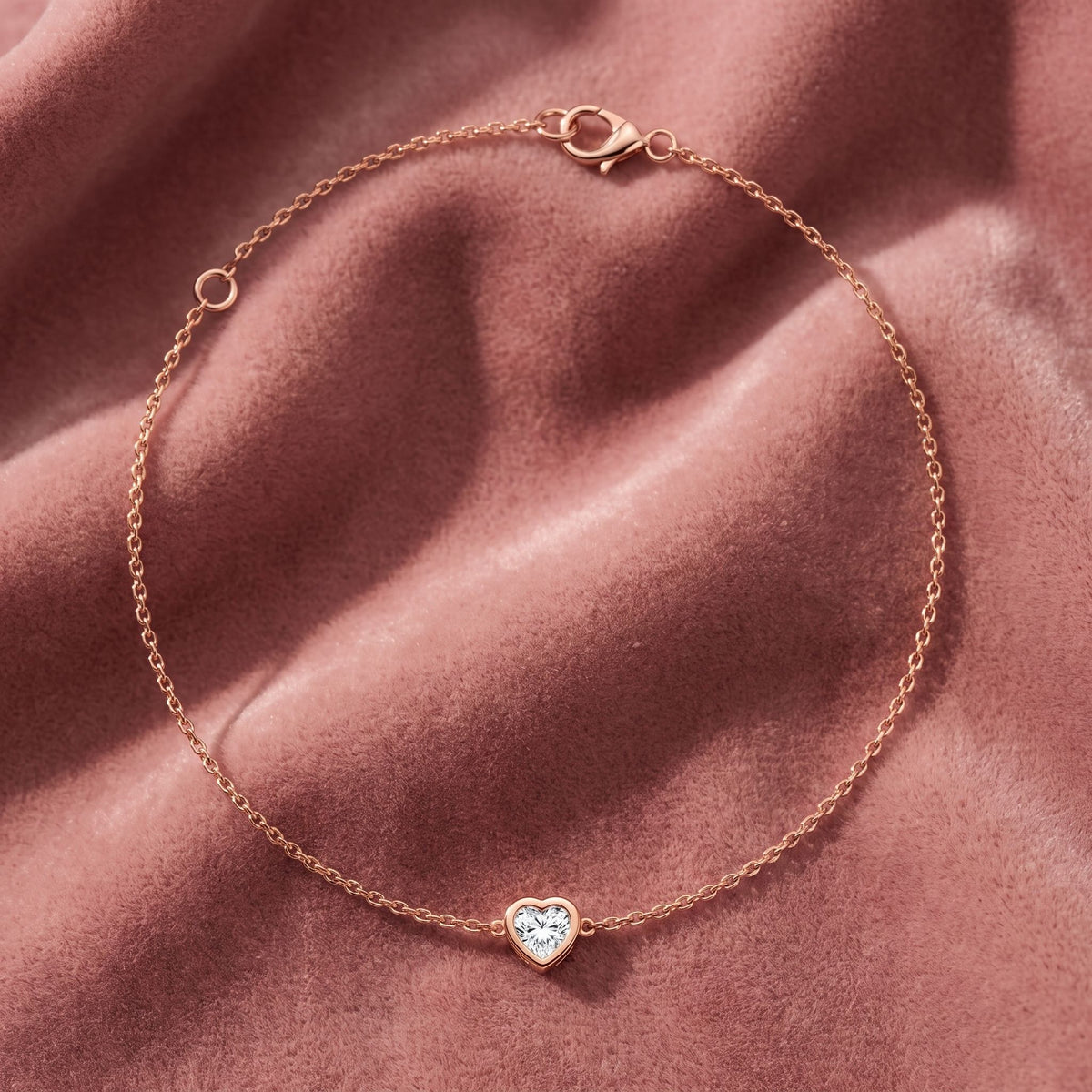 18K Solitaire Diamond Pendant — AI cloth, in-house