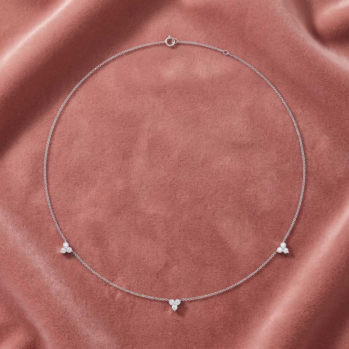 18K Celestial Star and Moon Diamond Necklace — AI cloth, in-house