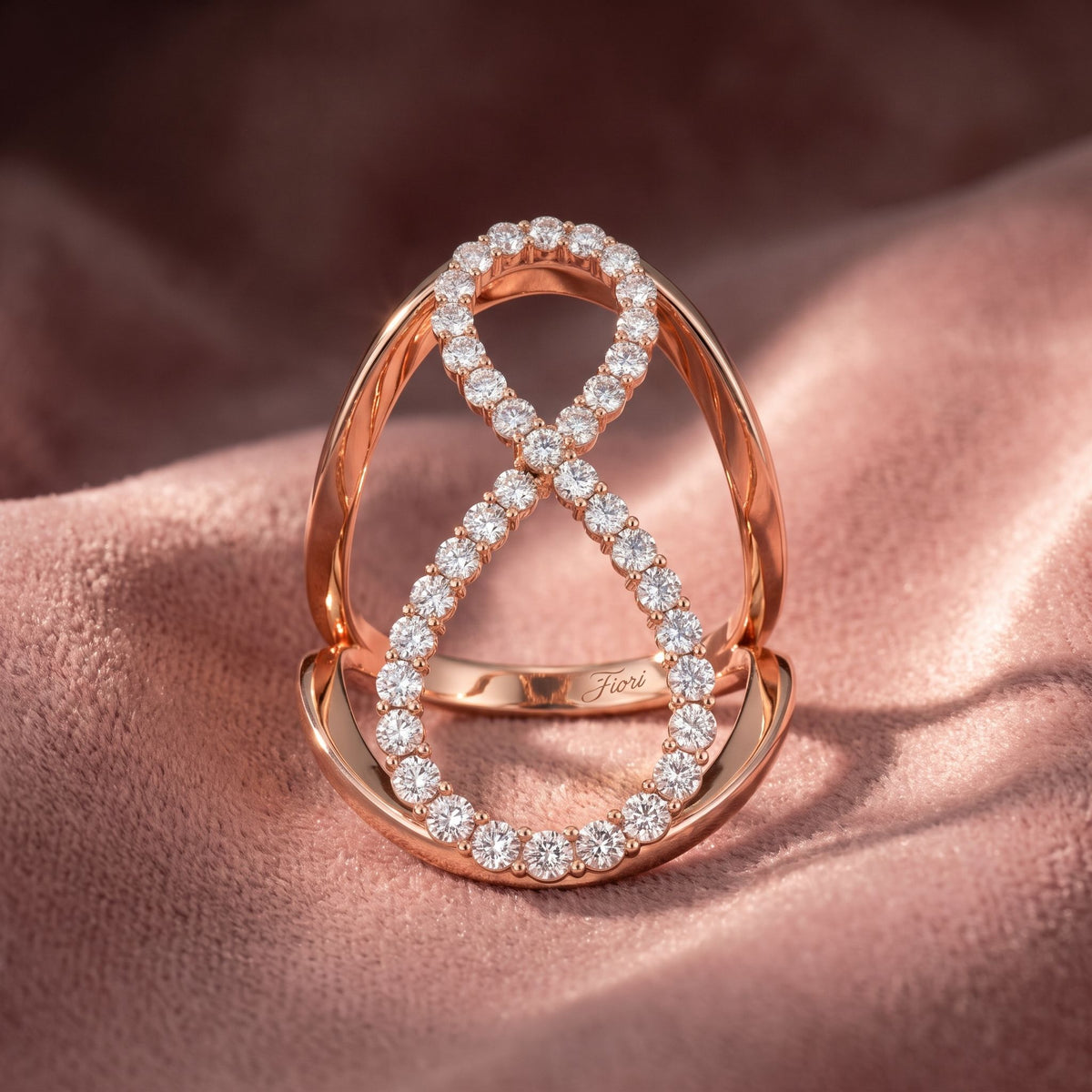 18K Bespoke Diamond Ring — AI cloth, in-house