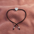 18K Gold Heart Diamond Bracelet — AI cloth, in-house