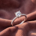 18K Round Diamond Engagement Ring — AI cloth, in-house
