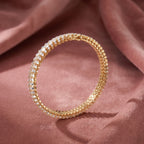 18K Bespoke Baguette Diamond Bracelet — AI cloth, in-house