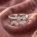 18K Bespoke Round Diamond Ring — AI cloth, in-house
