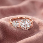 18K Bespoke Round Diamond Ring — AI cloth, in-house