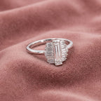 14K Baguette Diamond Ring — AI cloth, in-house